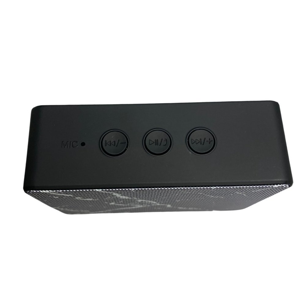 New Mini Phone Speaker Black or White Abstract Print Bluetooth Speaker Boxanne